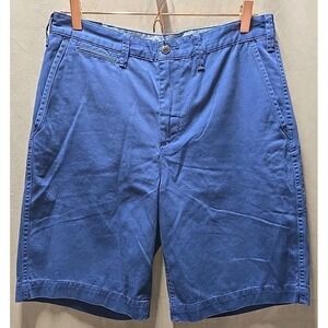 Polo Ralph Lauren Shorts Mens Size 31 Navy Stretch Relaxed Fit Chino‎ Shorts